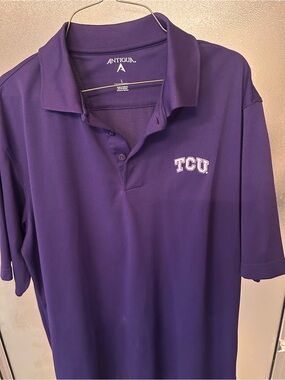 Antigua Men's TCU Purple Polo Shirt